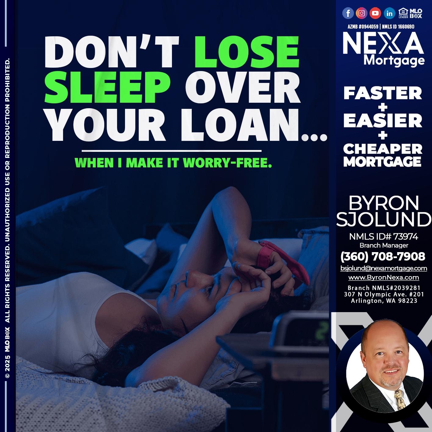 DON'T LOSE - Byron Sjolund -Branch Manager