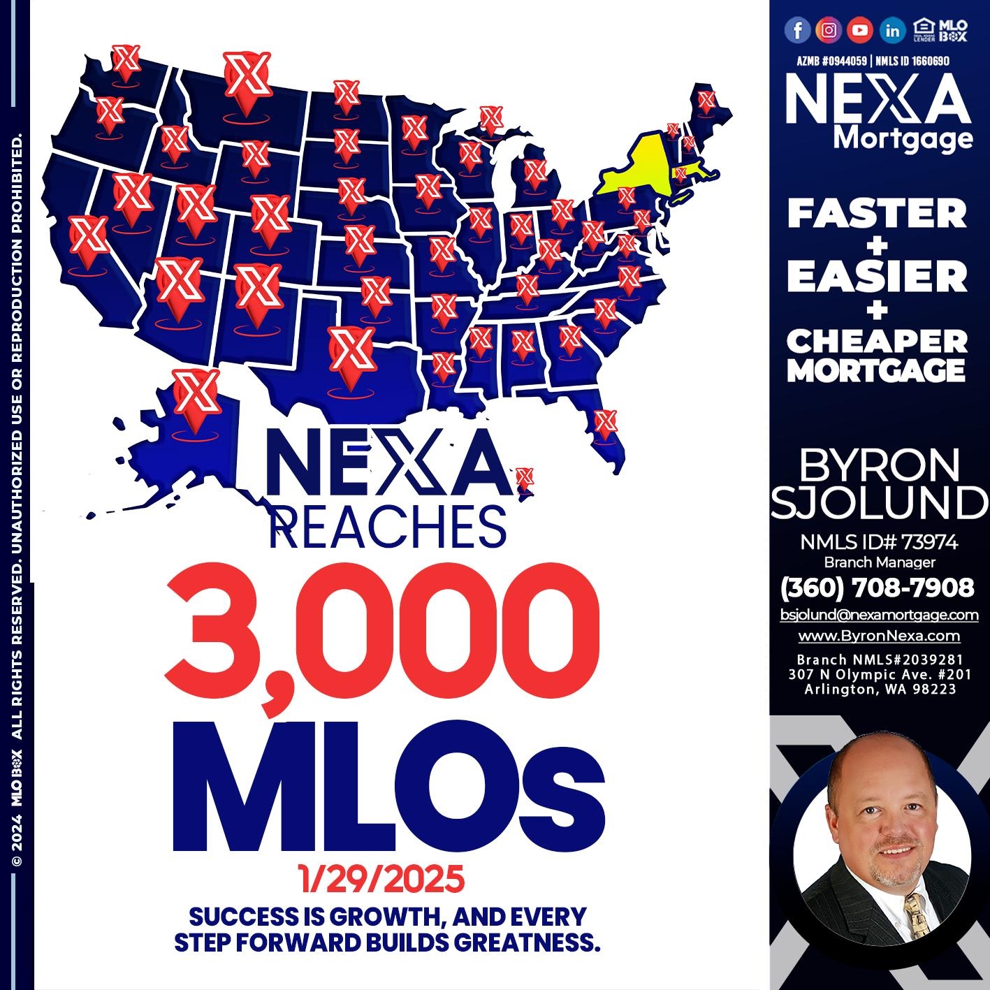3000 MLOs - Byron Sjolund -Branch Manager