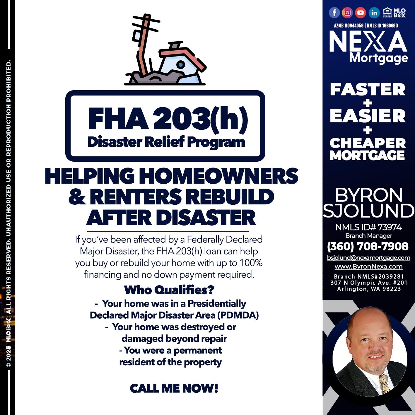 FHA - Byron Sjolund -Branch Manager