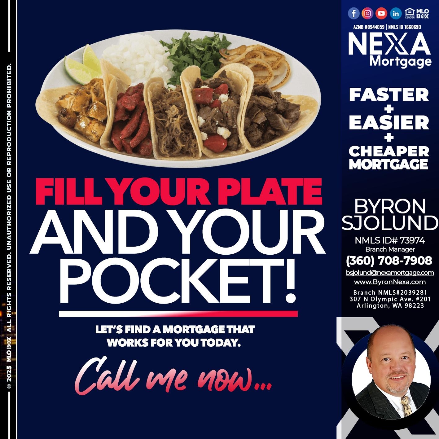 FILL YOUR PLATE - Byron Sjolund -Branch Manager