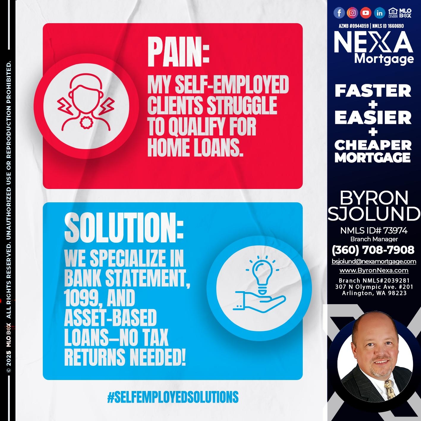 PAIN SOLUTION - Byron Sjolund -Branch Manager