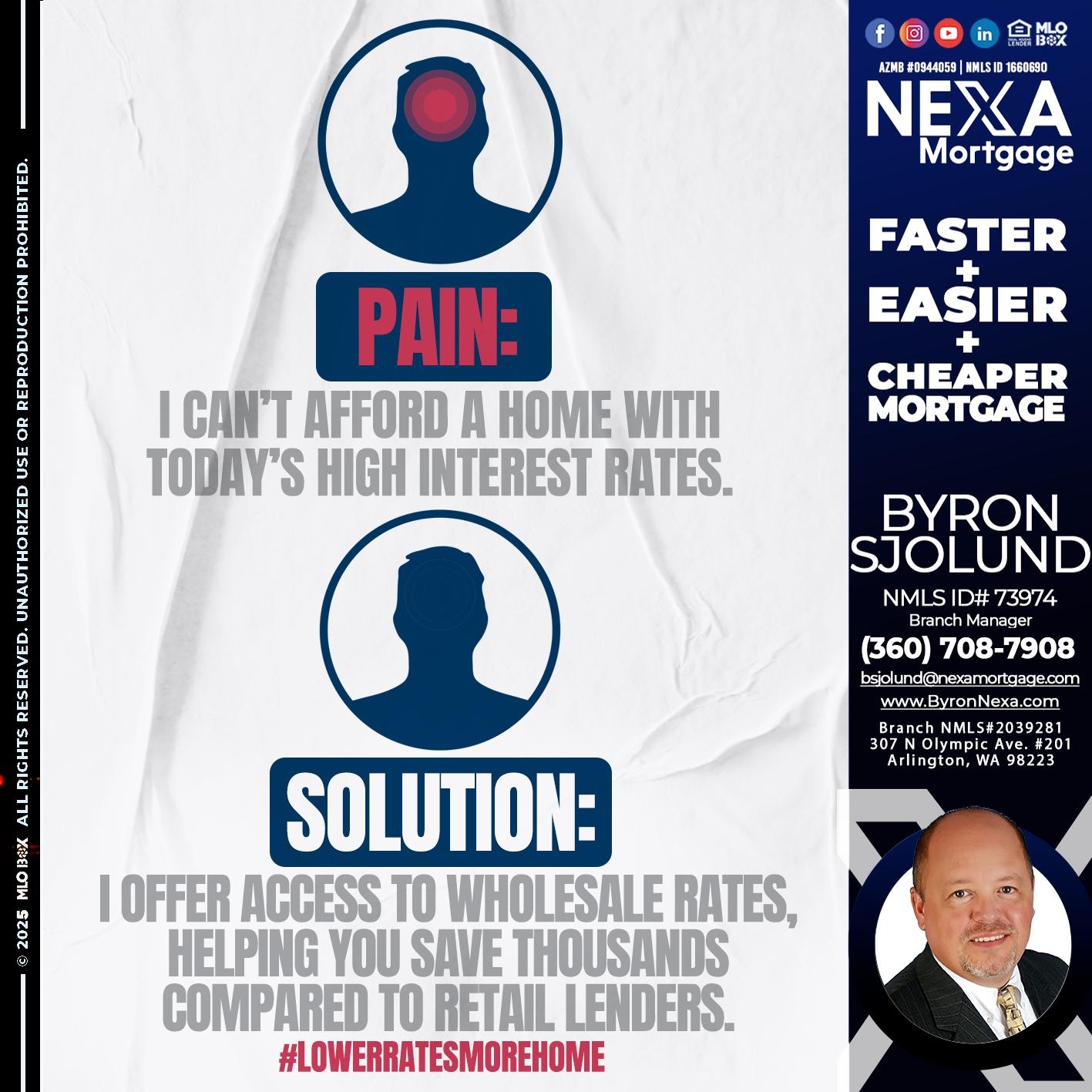 PAIN SOLUTION - Byron Sjolund -Branch Manager