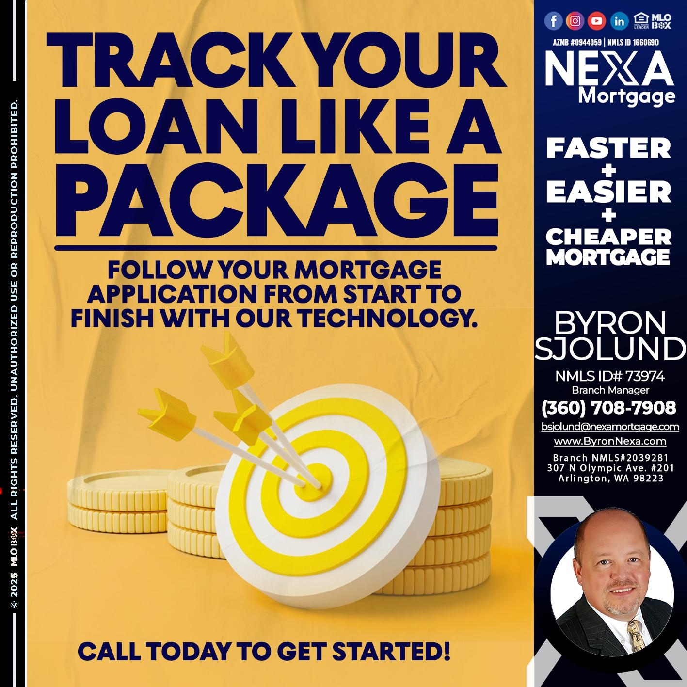 TRACK YOU LOAN - Byron Sjolund -Branch Manager