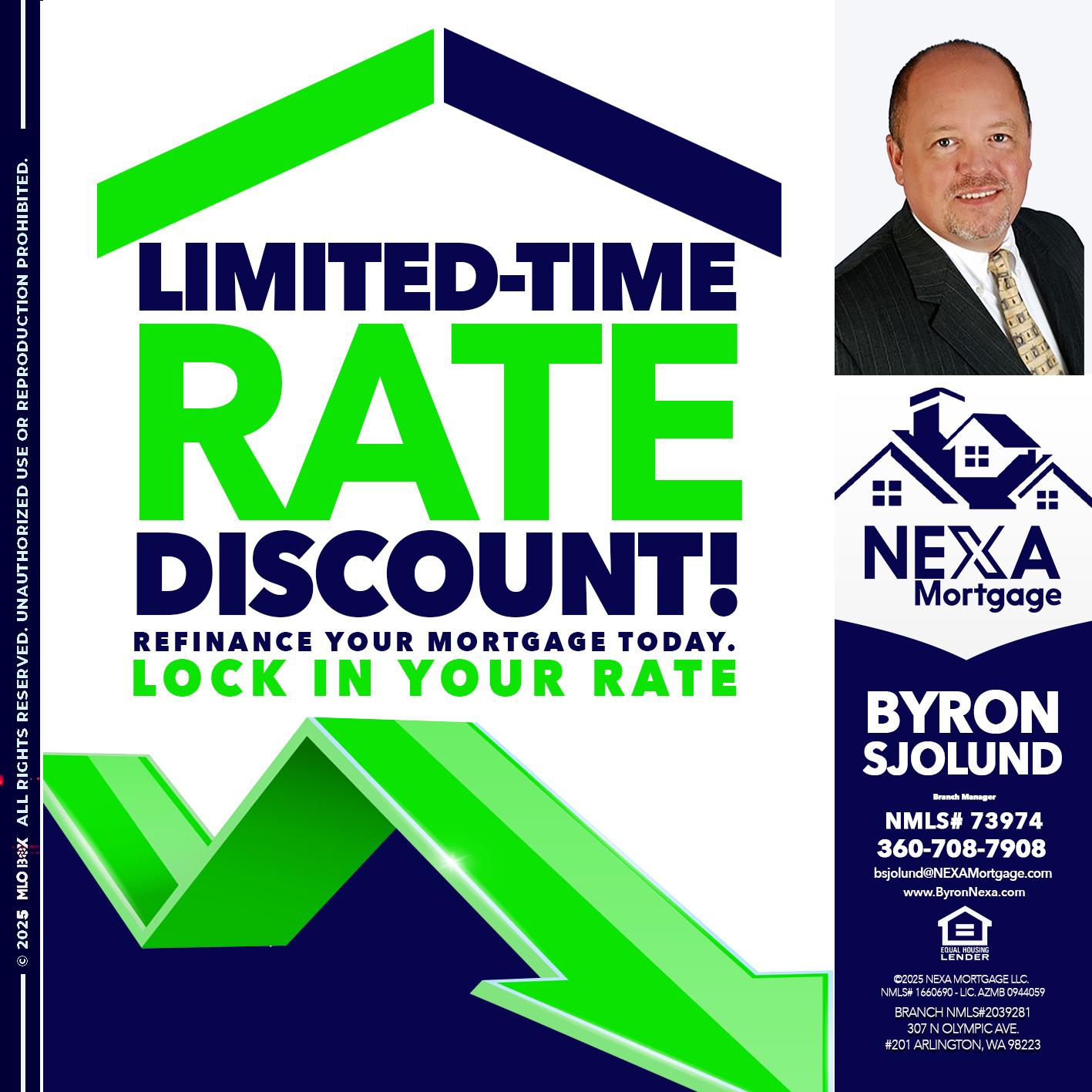 LIMITED TIME - Byron Sjolund -Branch Manager