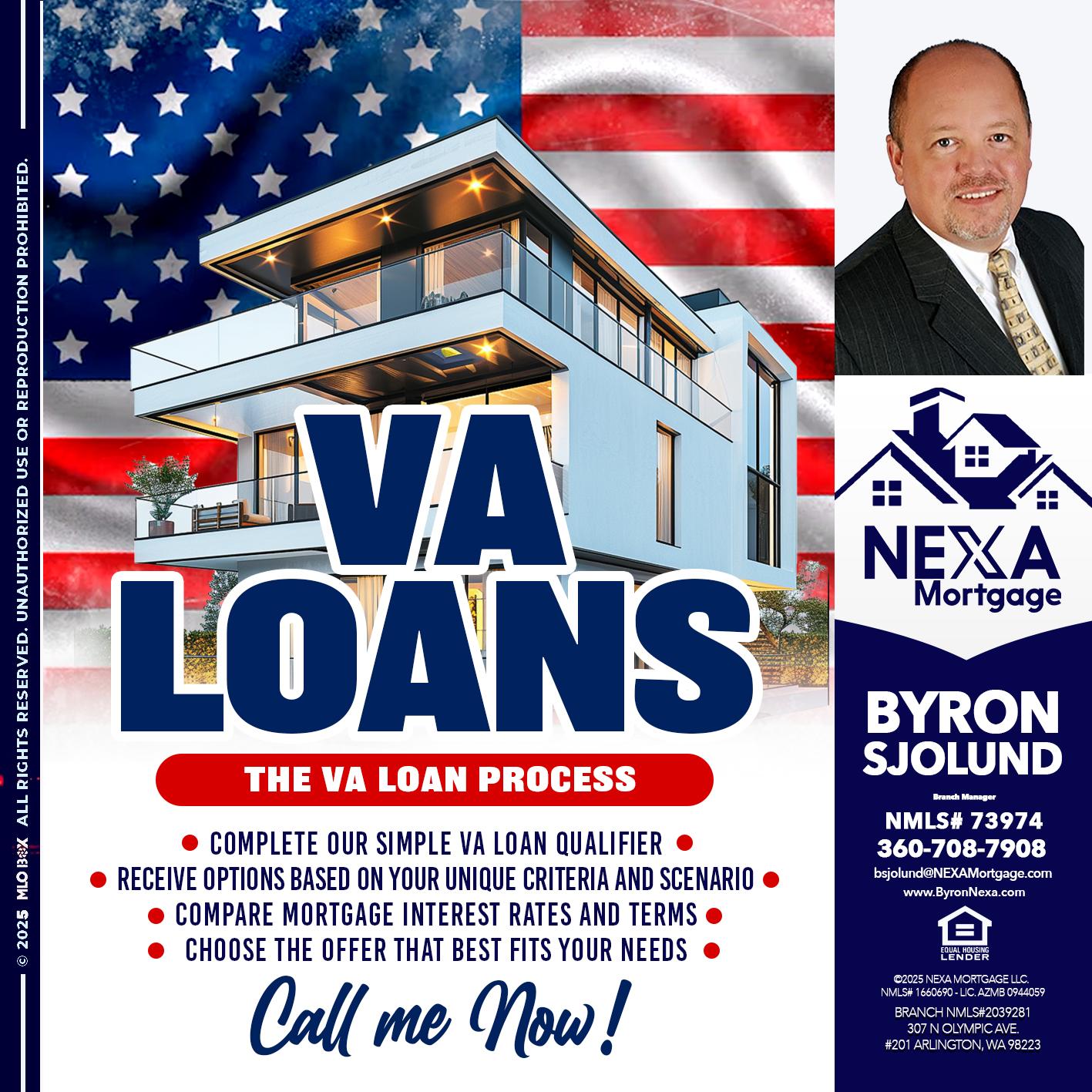 VA LOANS - Byron Sjolund -Branch Manager