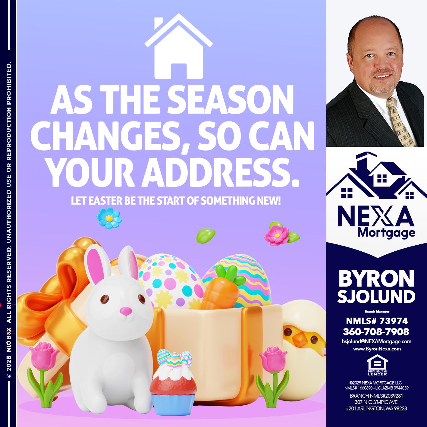 EASTER DAY - Byron Sjolund -Branch Manager