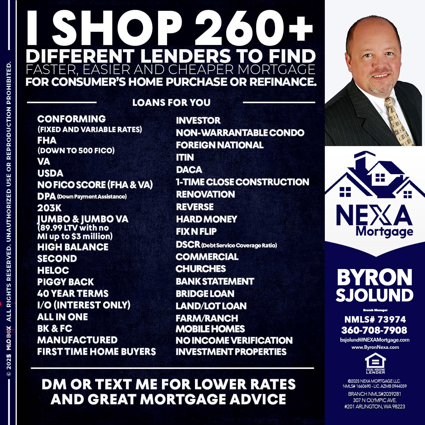 I SHOP +260 - Byron Sjolund -Branch Manager