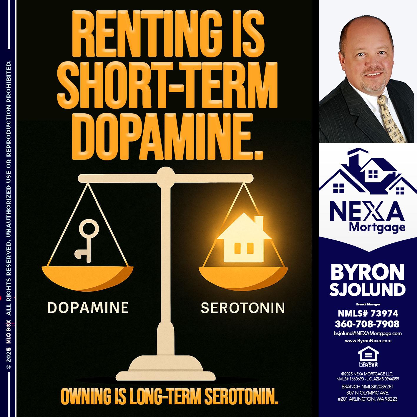 RENTING IS SHORT TERM - Byron Sjolund -Branch Manager