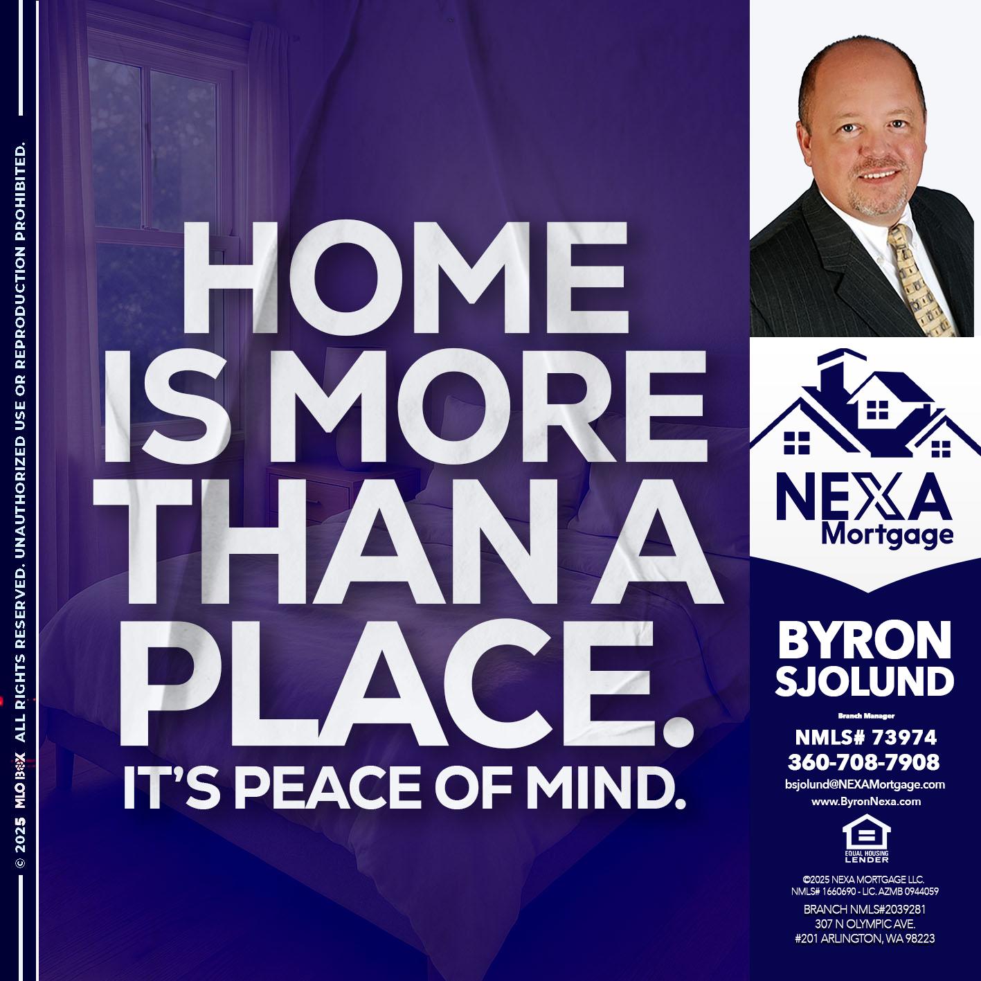 HOME IS MORE - Byron Sjolund -Branch Manager