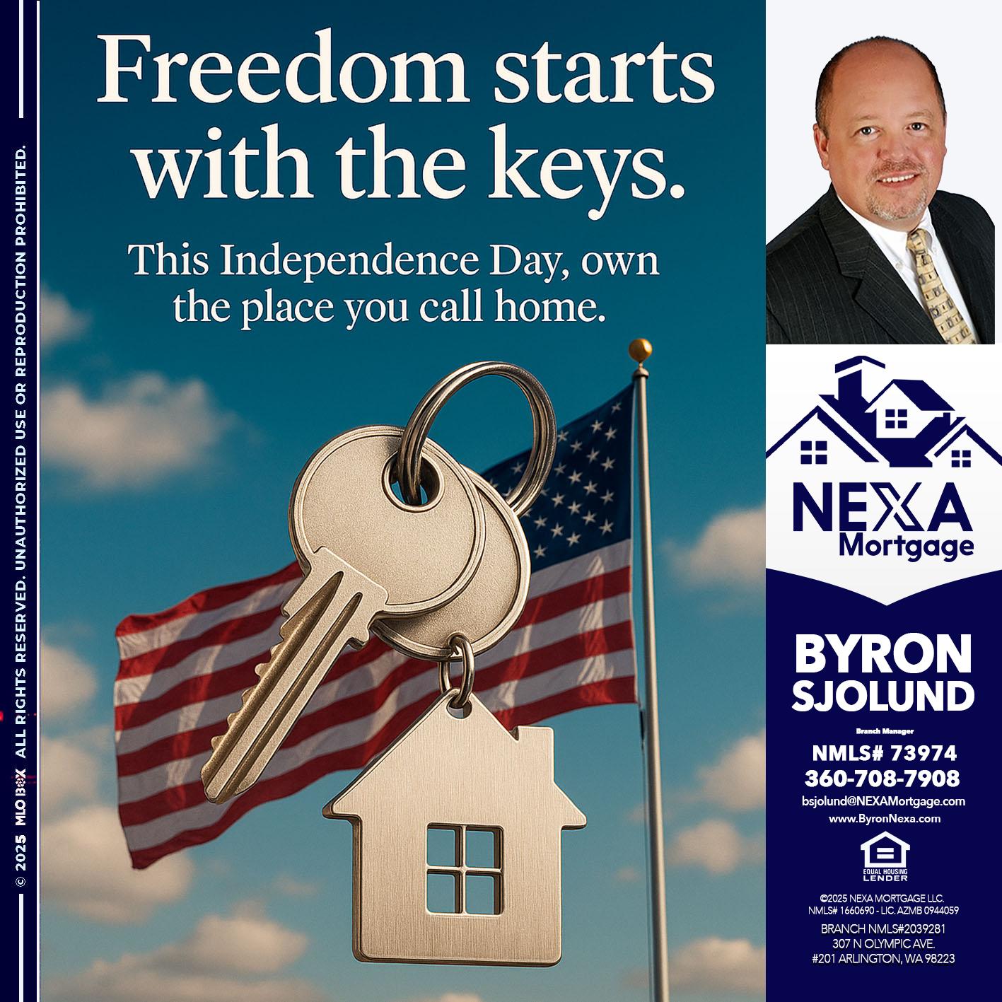 FREEDOM STARTS - Byron Sjolund -Branch Manager