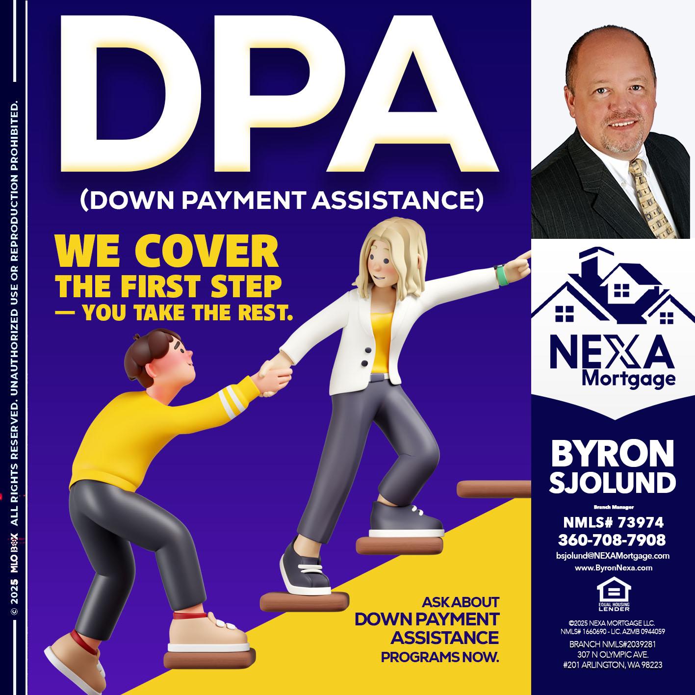 DPA LOANS - Byron Sjolund -Branch Manager
