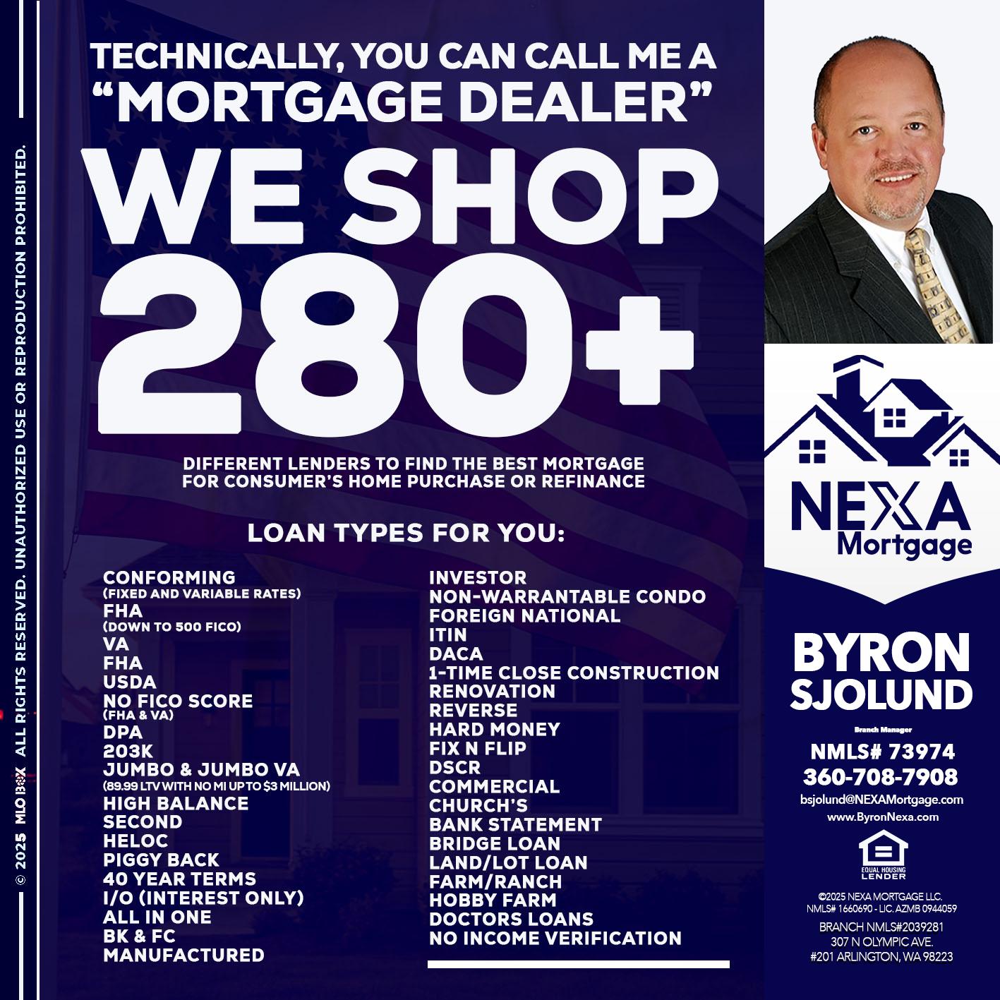 WE SHOP 280 + - Byron Sjolund -Branch Manager