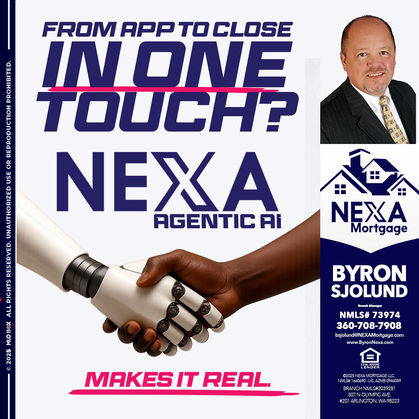 IN ONE TOUCH - Byron Sjolund -Branch Manager