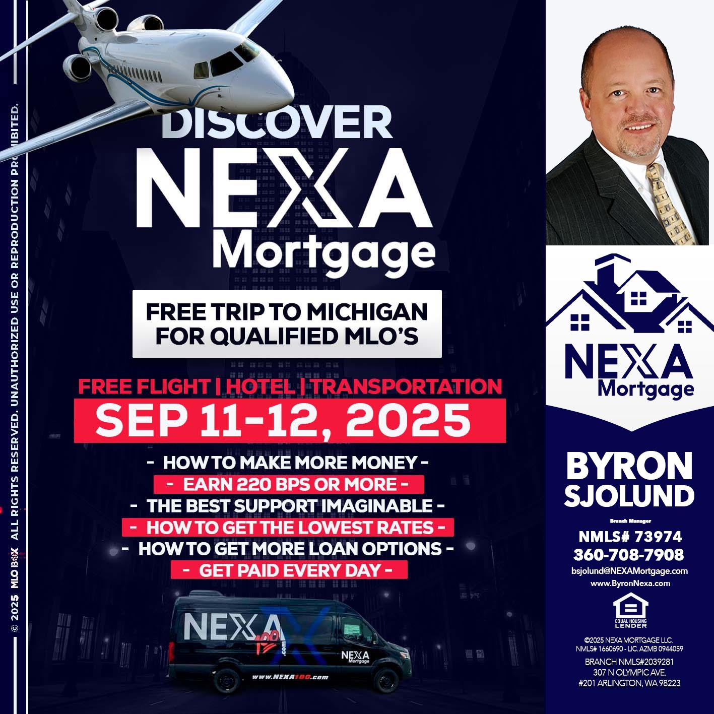 DISCOVER NEXA MORTGAGE - Byron Sjolund -Branch Manager