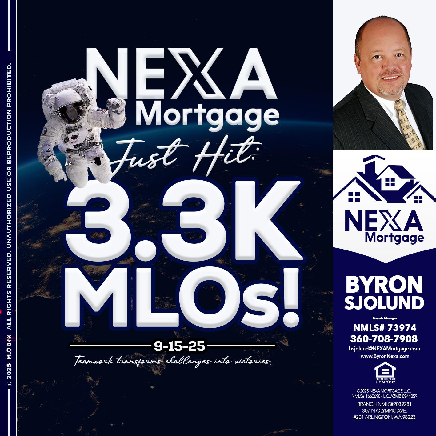 3.3K - Byron Sjolund -Branch Manager