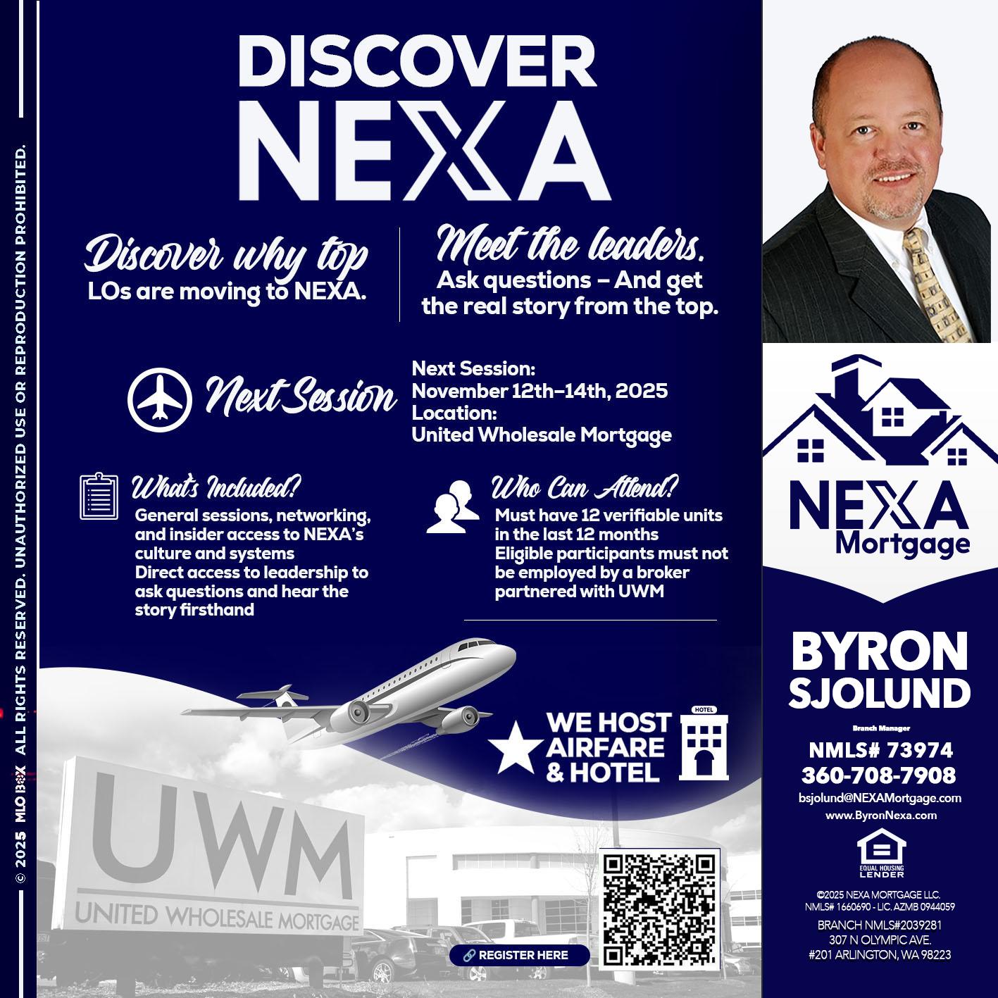 DISCOVER NEXA - Byron Sjolund -Branch Manager