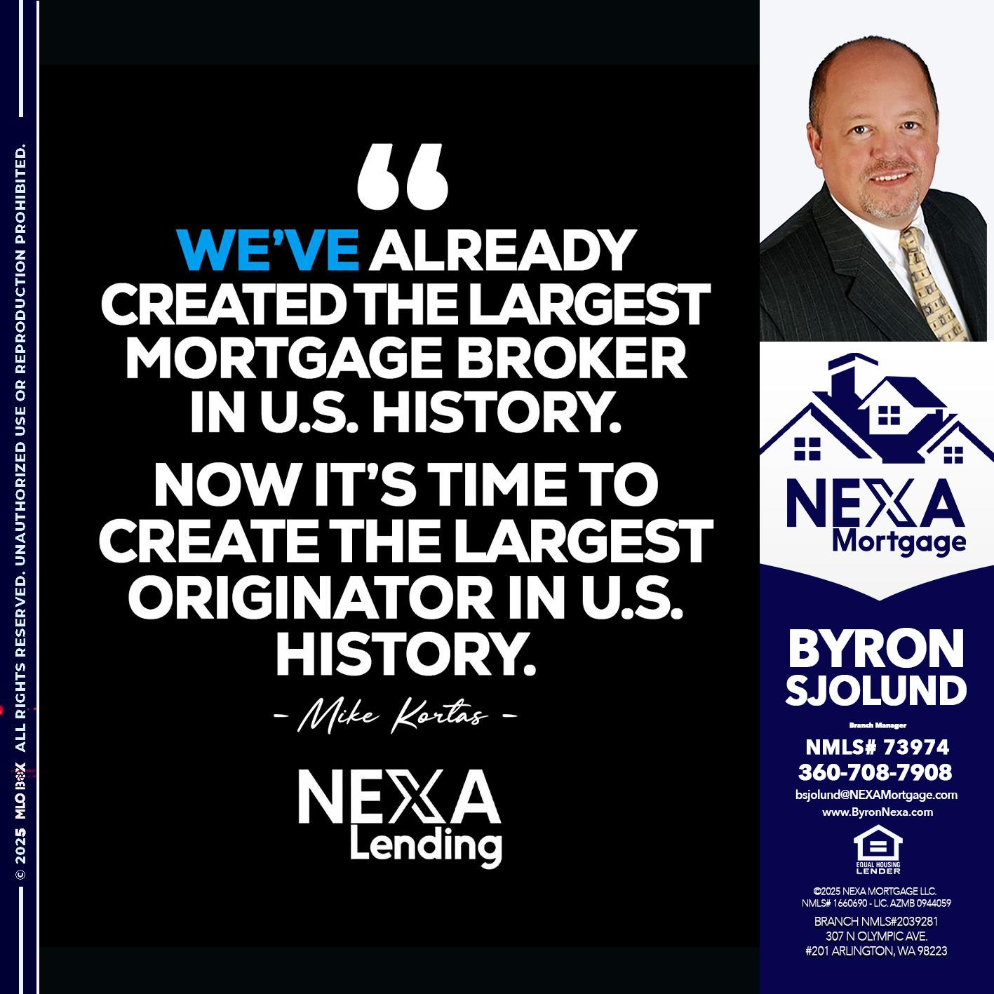 MIKE KORTAS - Byron Sjolund -Branch Manager
