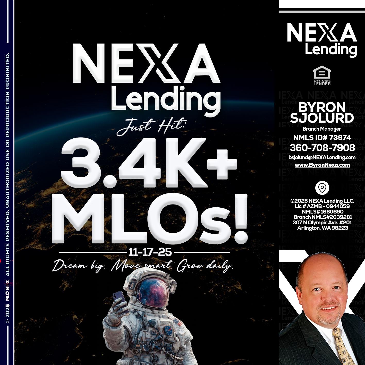 3.4K MLOs - Byron Sjolund -Branch Manager