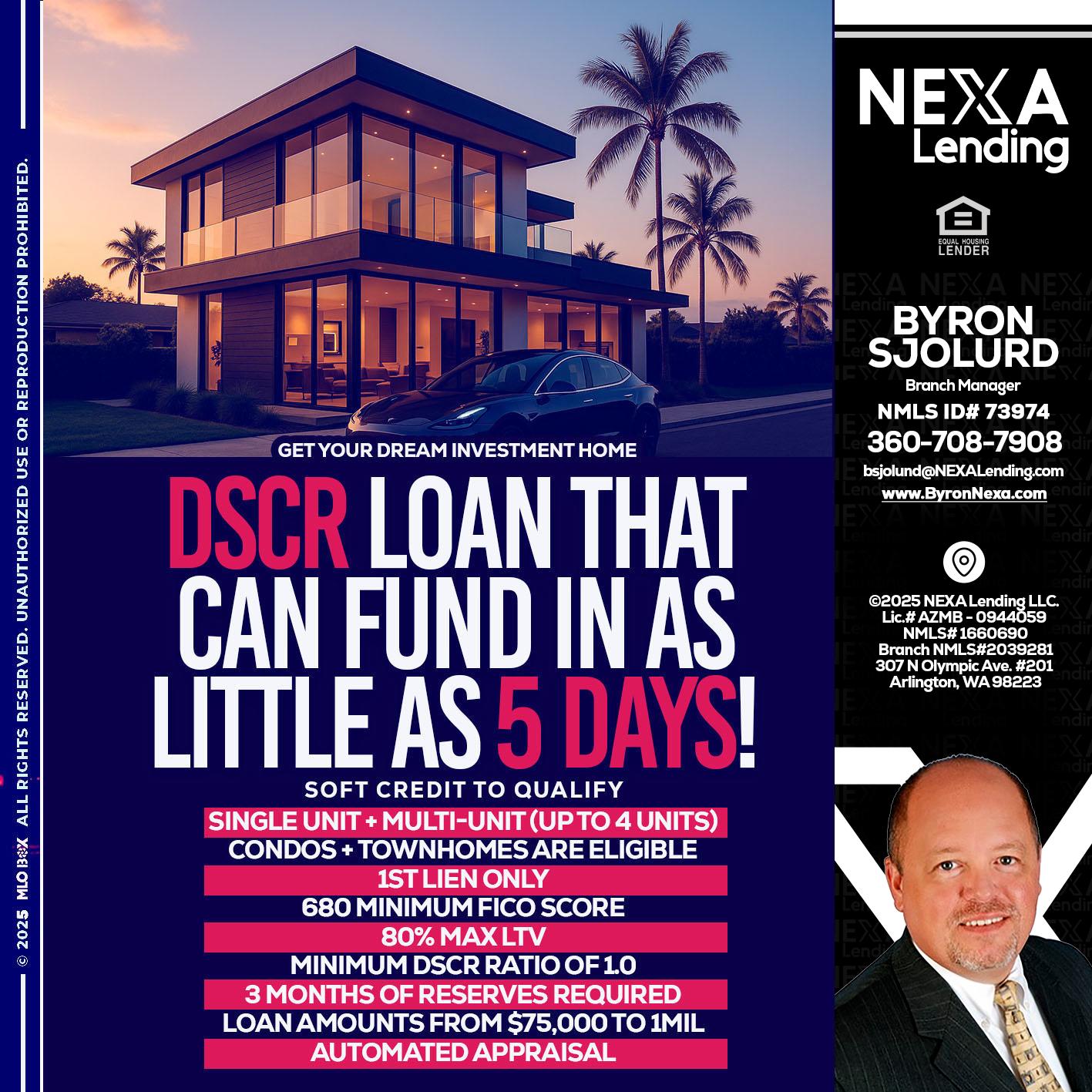 DSCR - Byron Sjolund -Branch Manager
