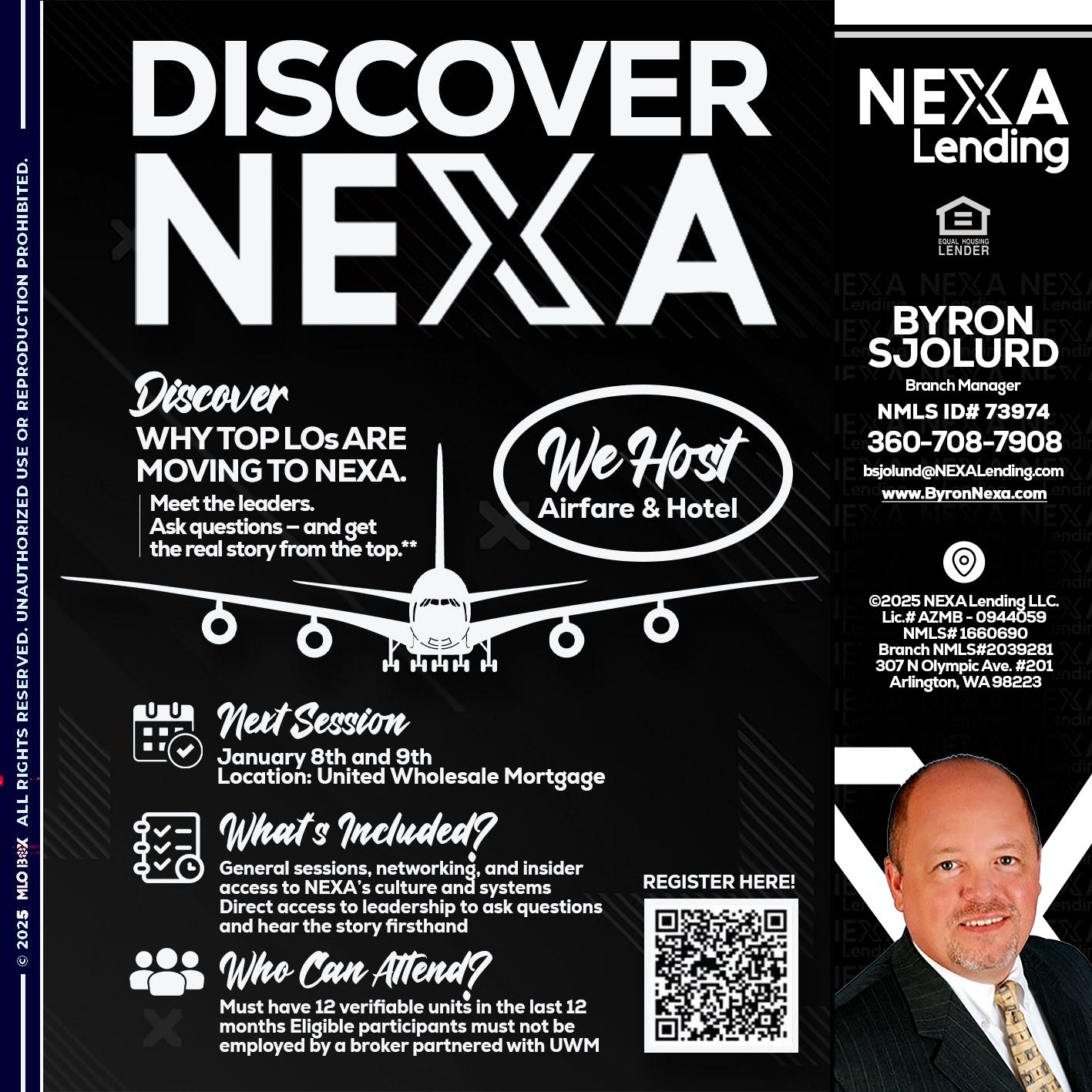 DISCOVER NEXA - Byron Sjolund -Branch Manager