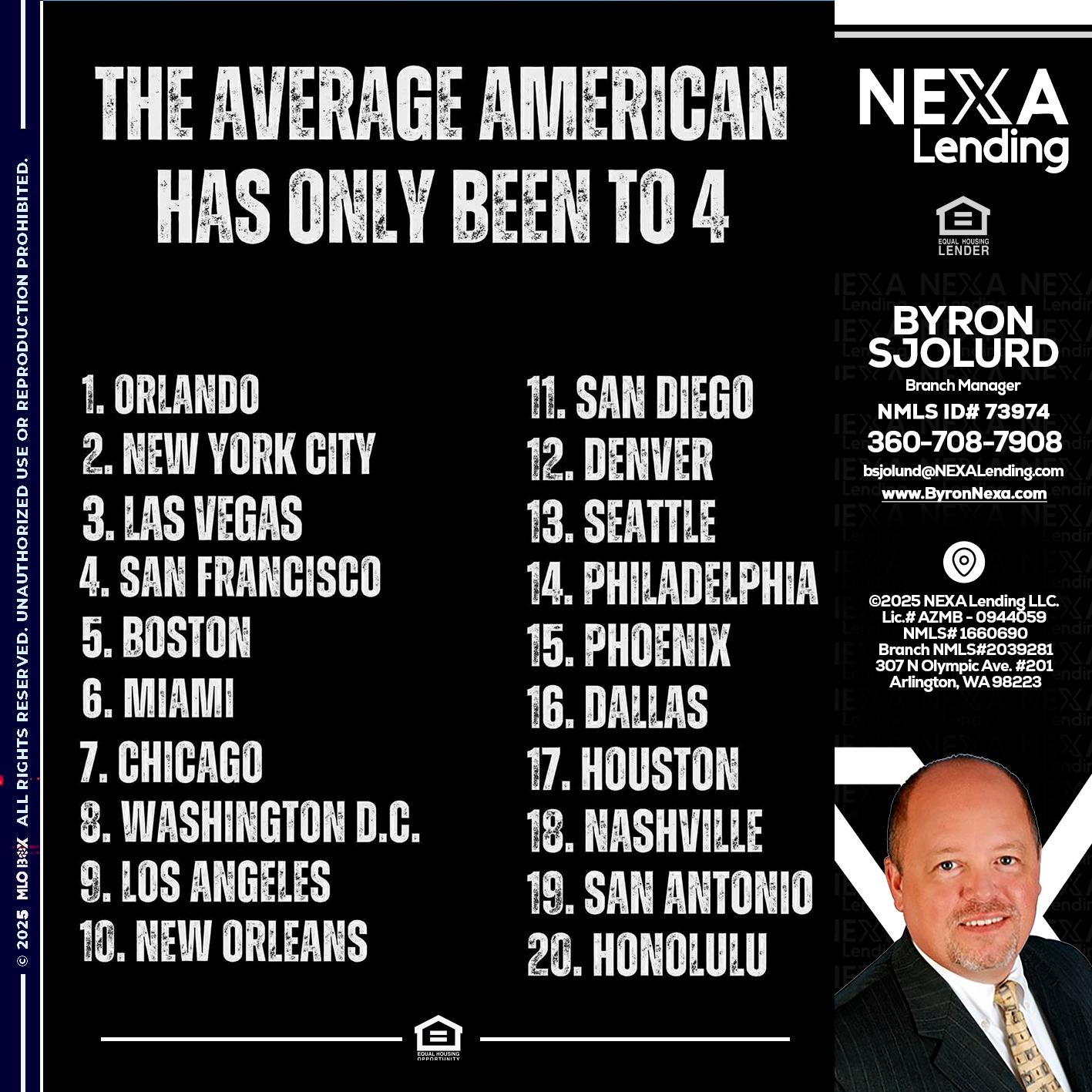 THE AVERAGE AMERICAN - Byron Sjolund -Branch Manager