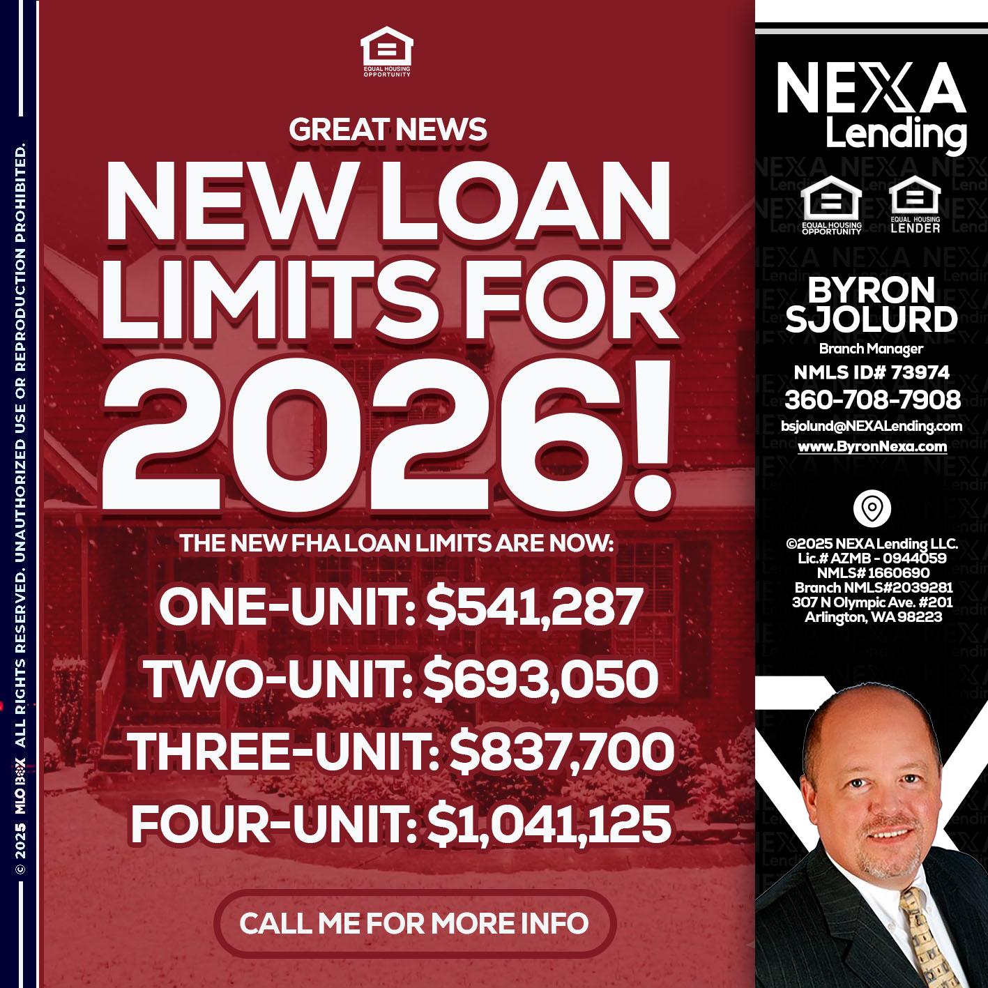 loan limits - Byron Sjolund -Branch Manager