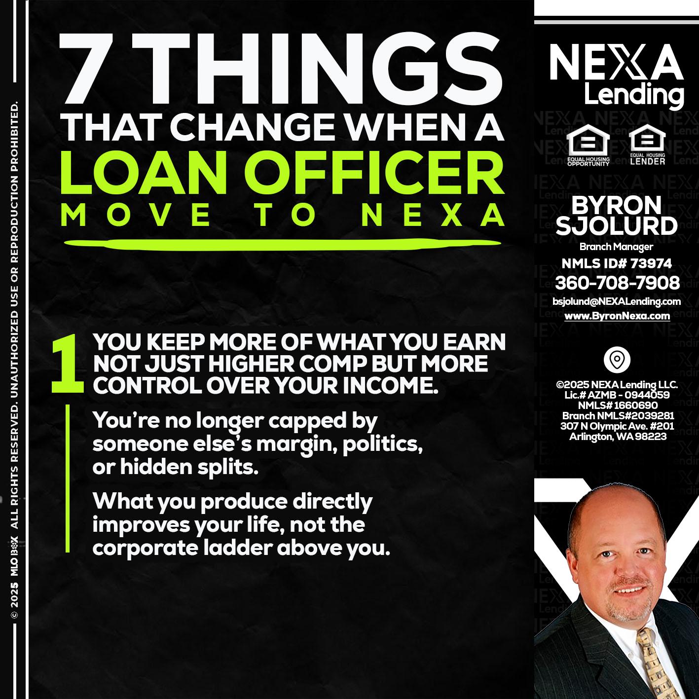 7 THINGS (1) - Byron Sjolund -Branch Manager