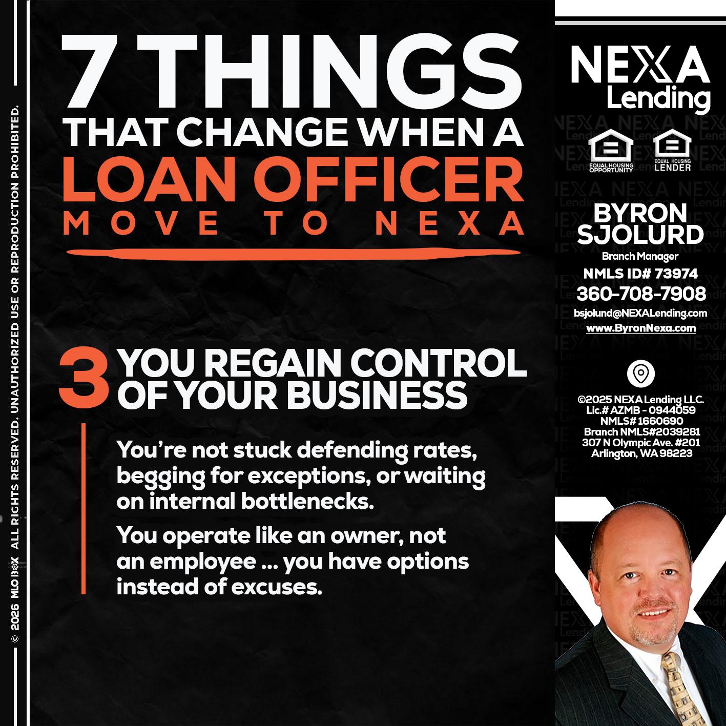 7 things (3) - Byron Sjolund -Branch Manager
