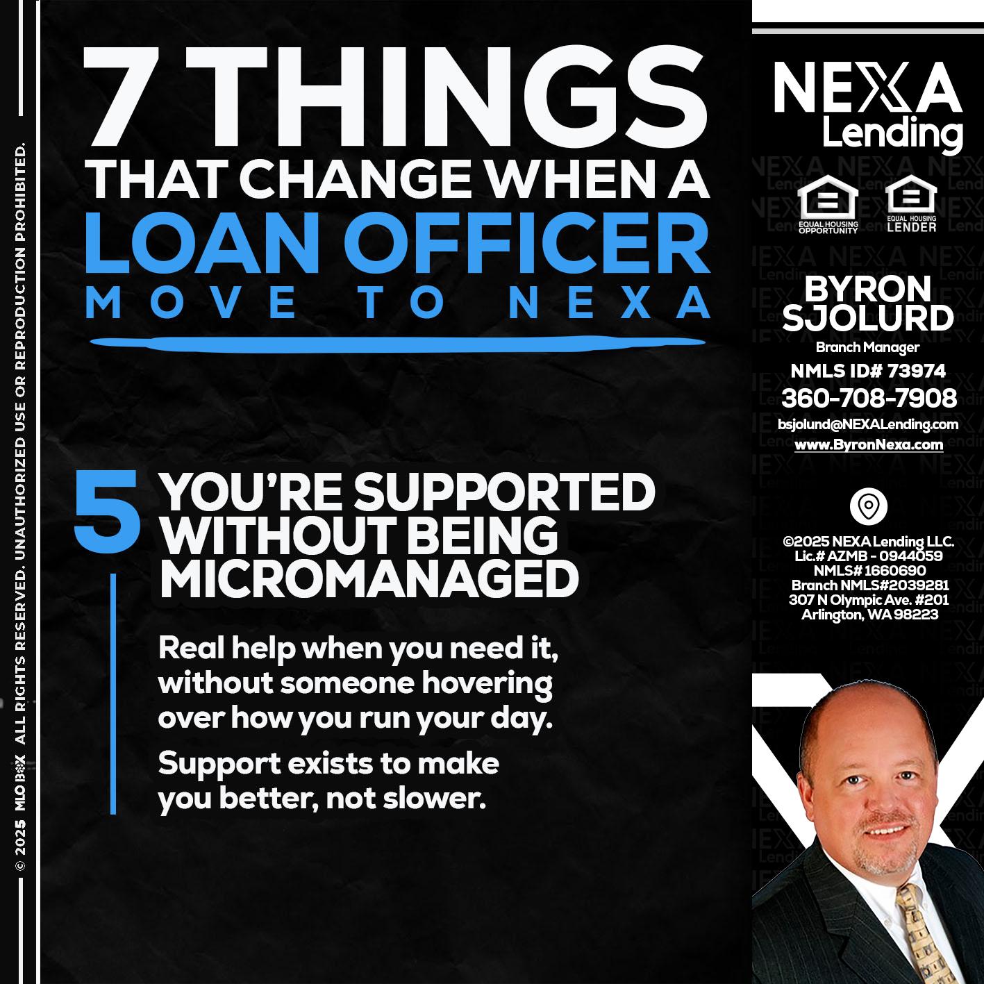 7 THINGS (5) - Byron Sjolund -Branch Manager