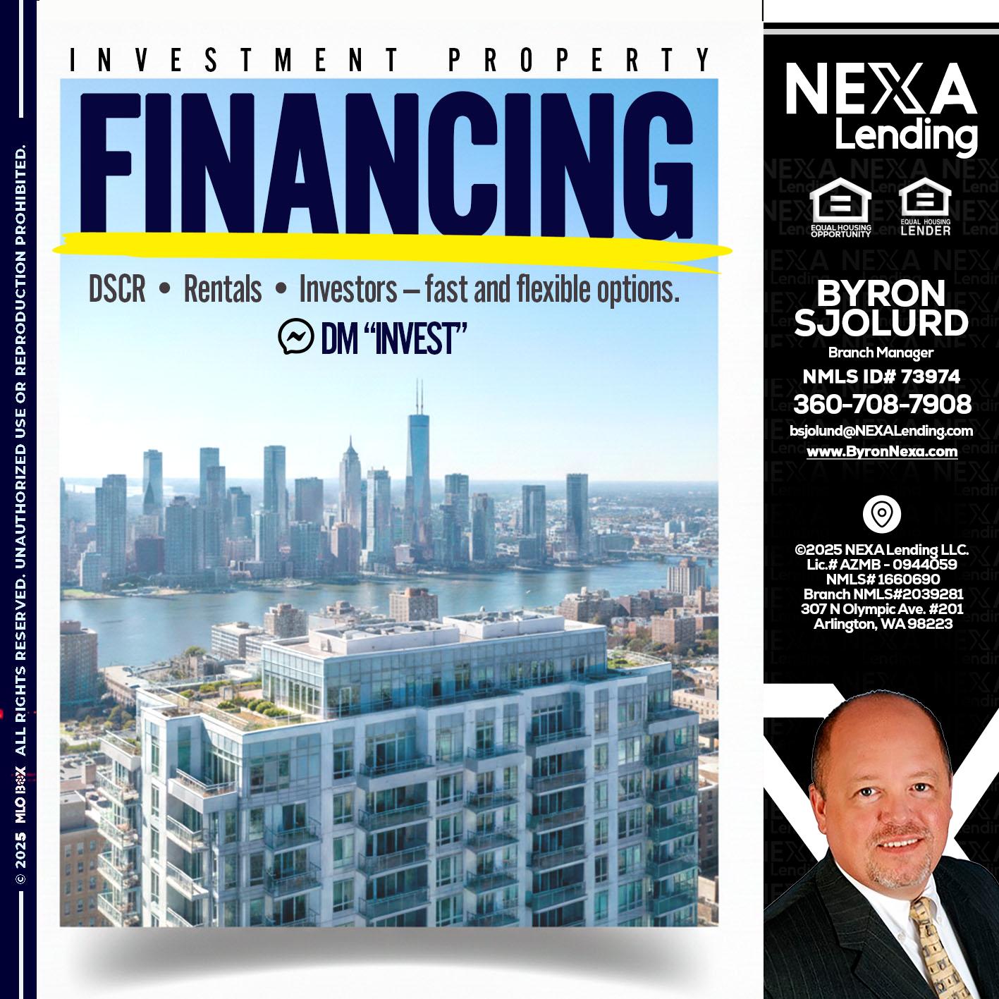 FINANCING - Byron Sjolund -Branch Manager