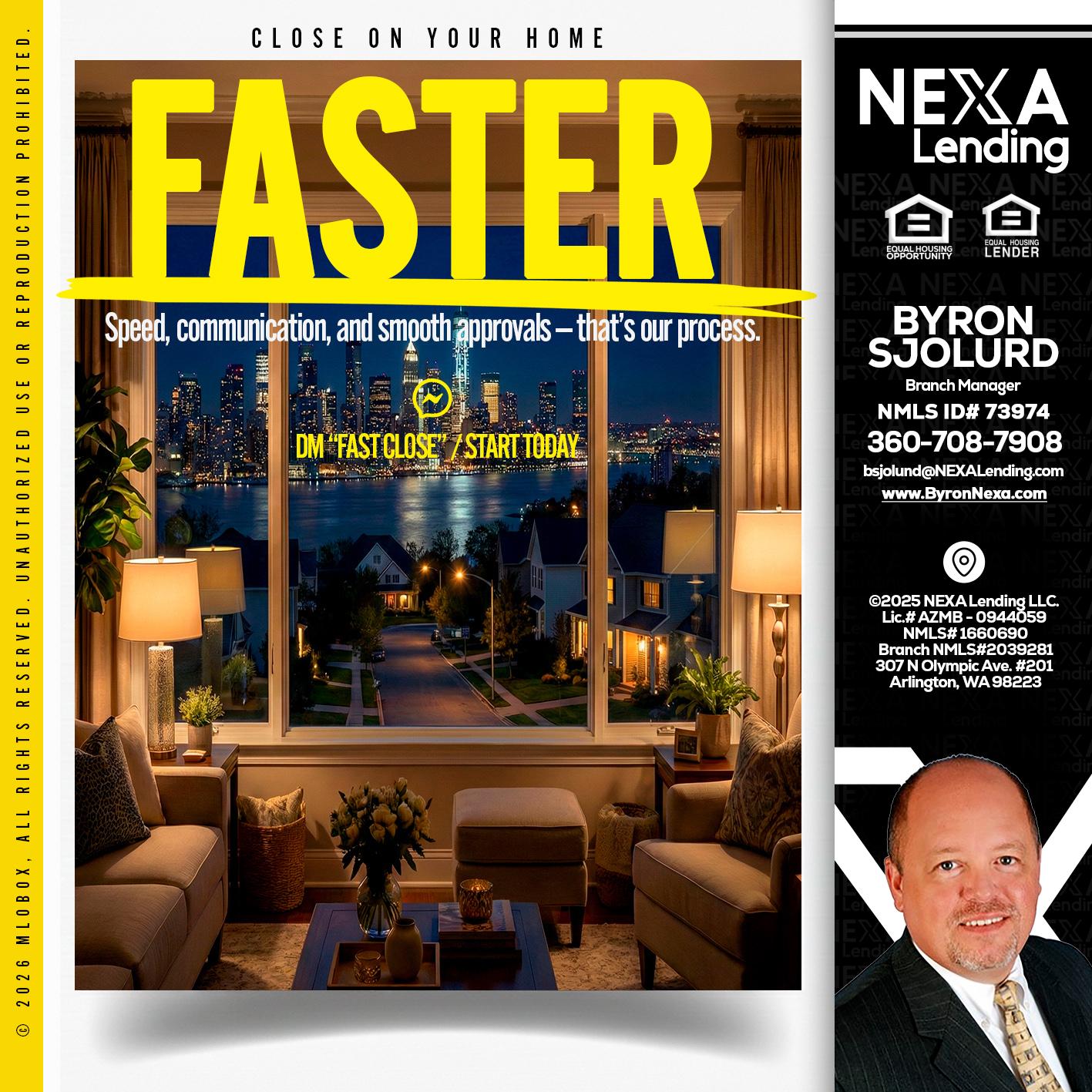 FASTER - Byron Sjolund -Branch Manager