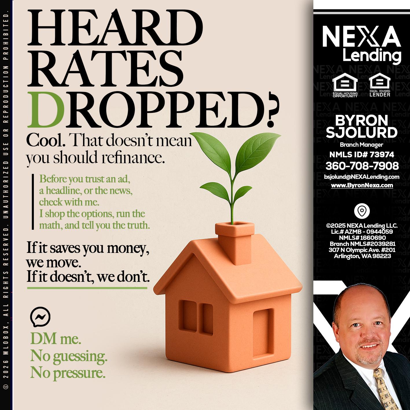 HEARD RATES - Byron Sjolund -Branch Manager