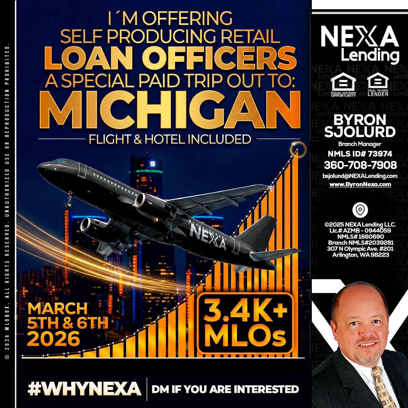 MICHIGAN - Byron Sjolund -Branch Manager