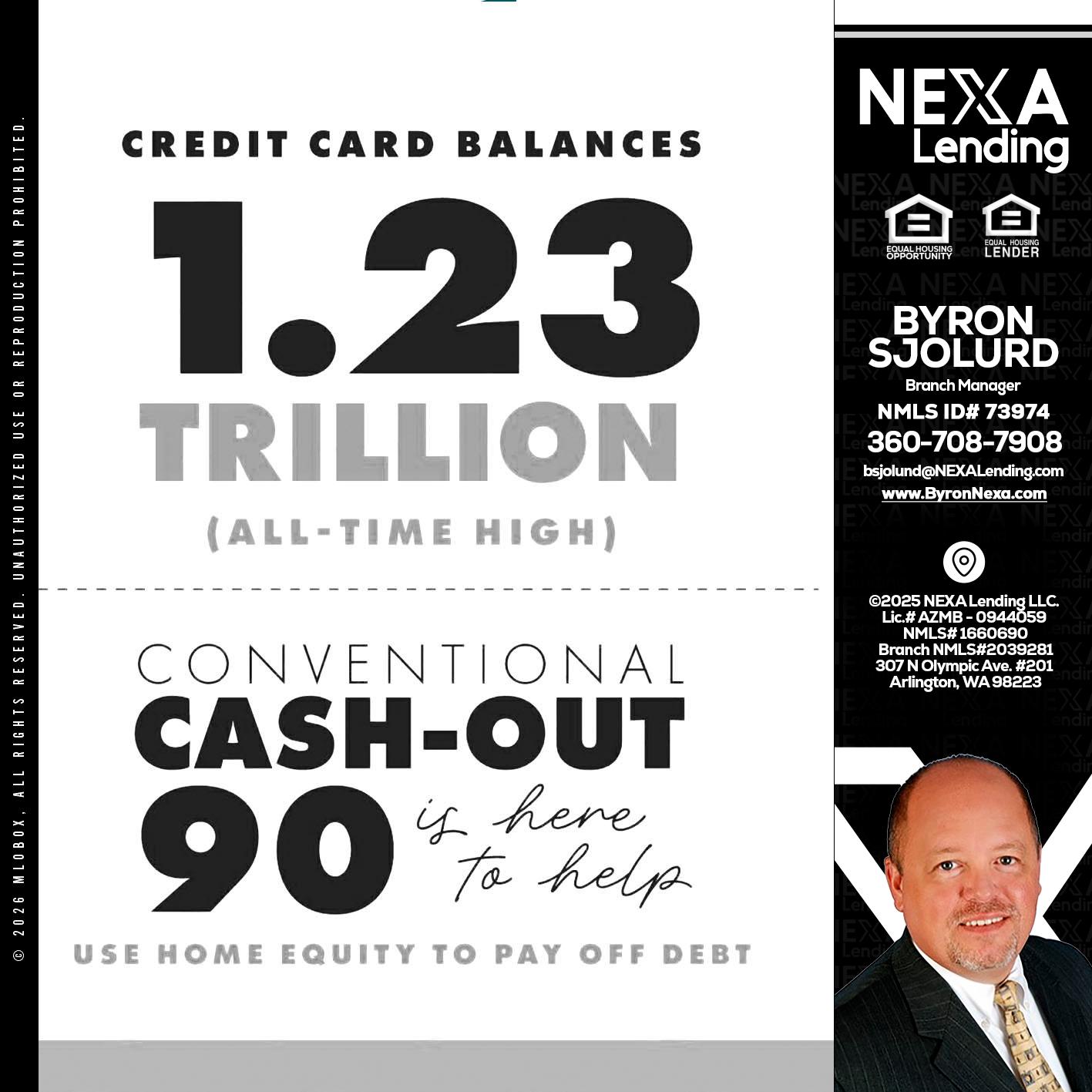 CREDIT CARD BALANCE - Byron Sjolund -Branch Manager