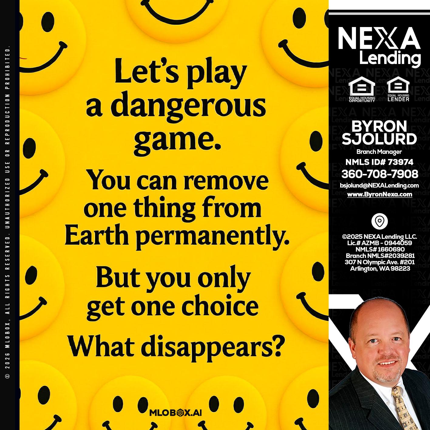 LETS PLAY - Byron Sjolund -Branch Manager