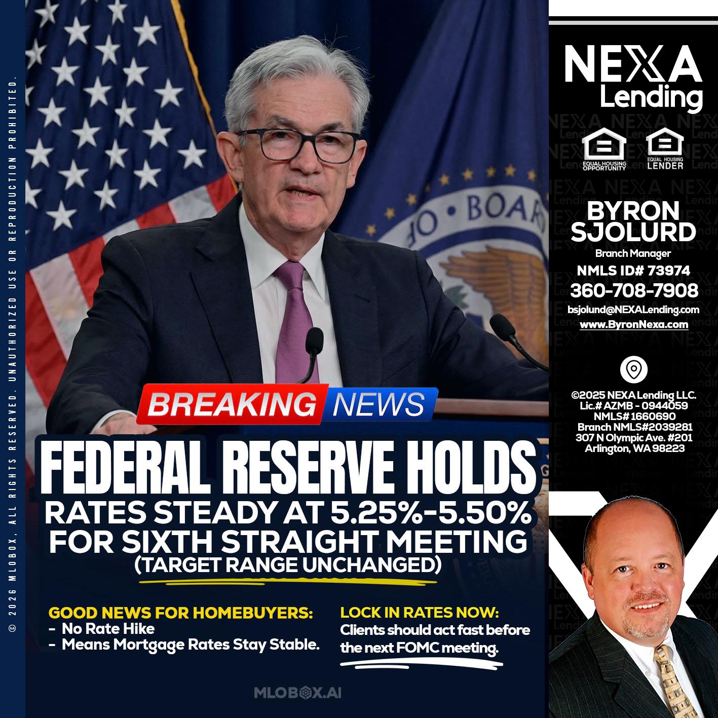 federal reserve - Byron Sjolund -Branch Manager