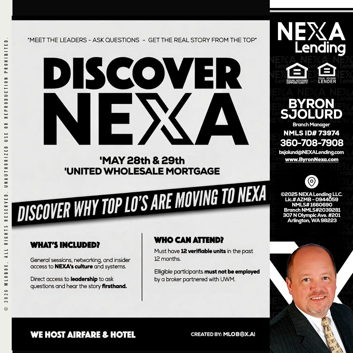 DISCOVER NEXA - Byron Sjolund -Branch Manager