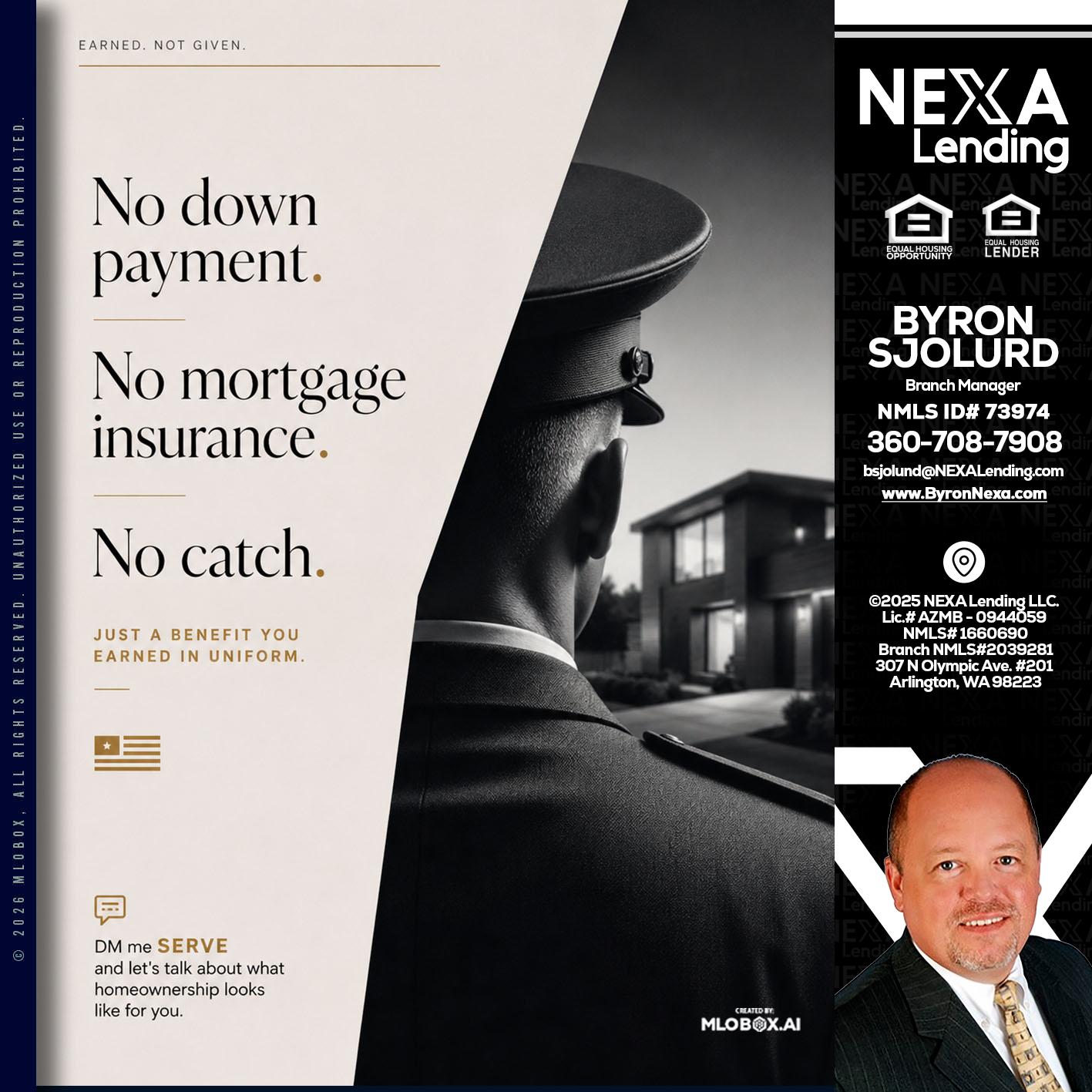 NO DOWN PAYMENT - Byron Sjolund -Branch Manager