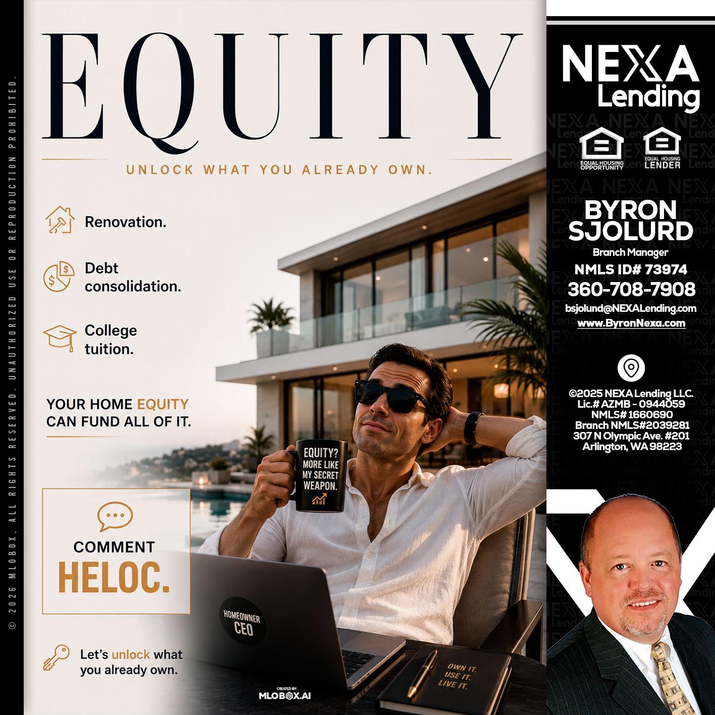 EQUITY - Byron Sjolund -Branch Manager