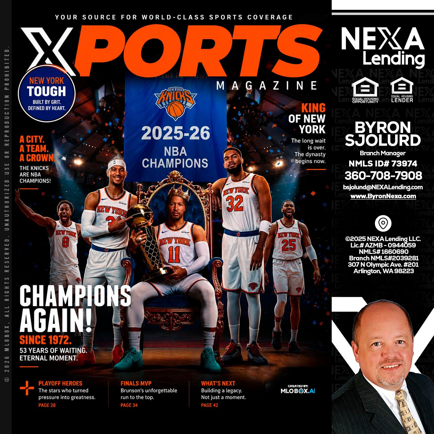 XPORTS MAGAZINE - Byron Sjolund -Branch Manager