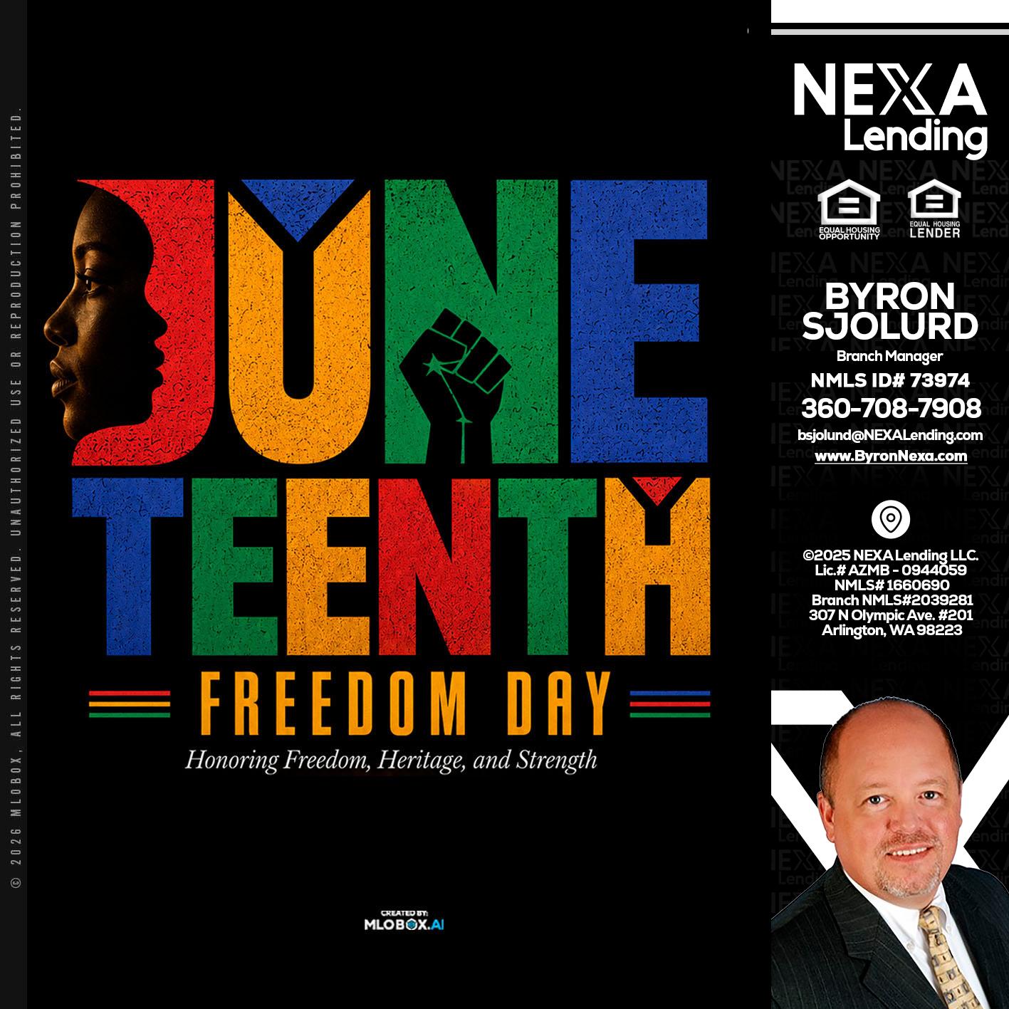 Juneteenth - Byron Sjolund -Branch Manager