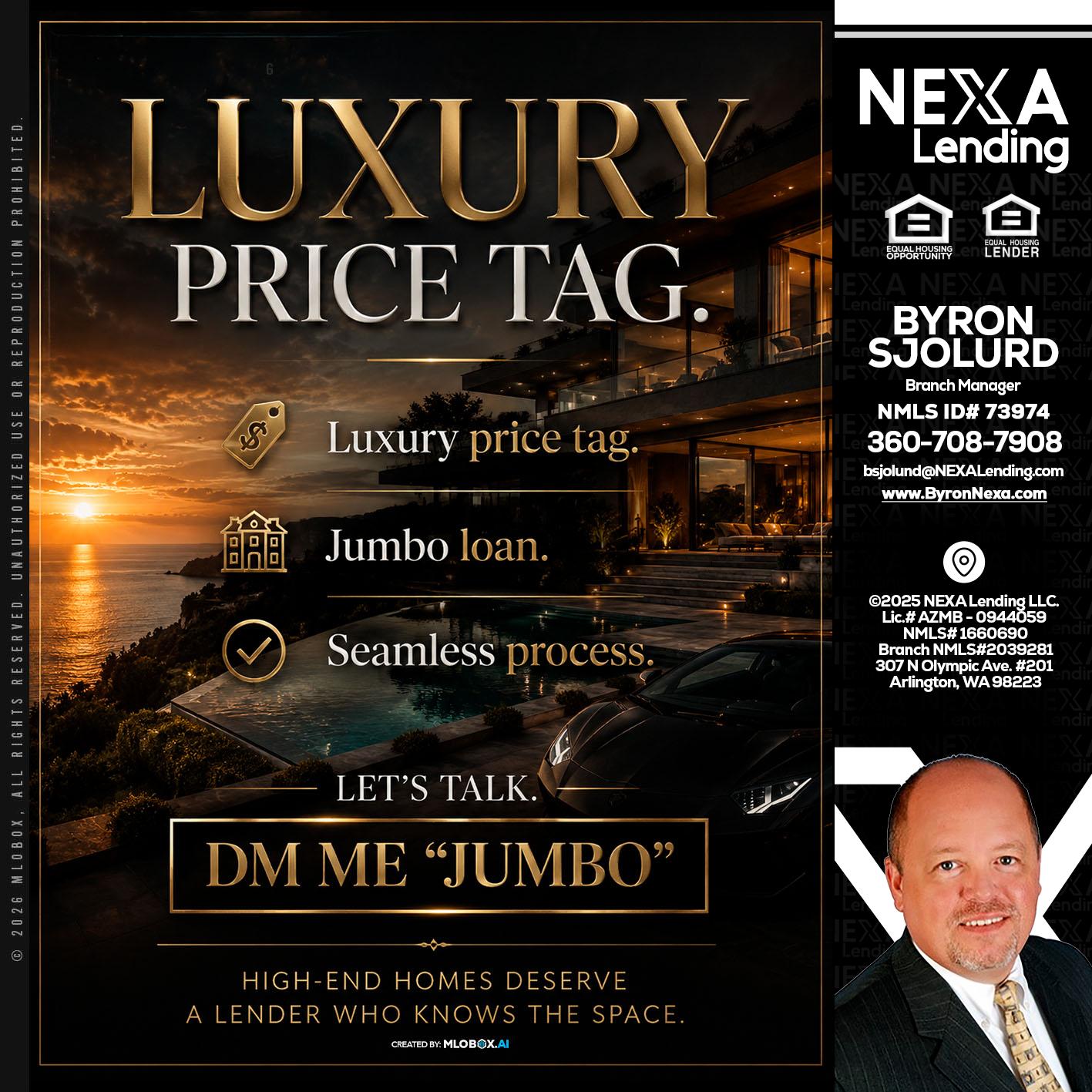LUXURY PRICE - Byron Sjolund -Branch Manager