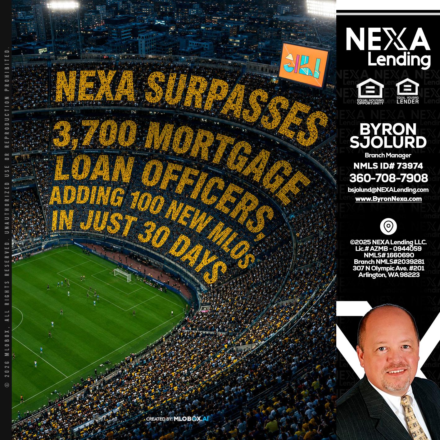 NEXA SURPASSES - Byron Sjolund -Branch Manager