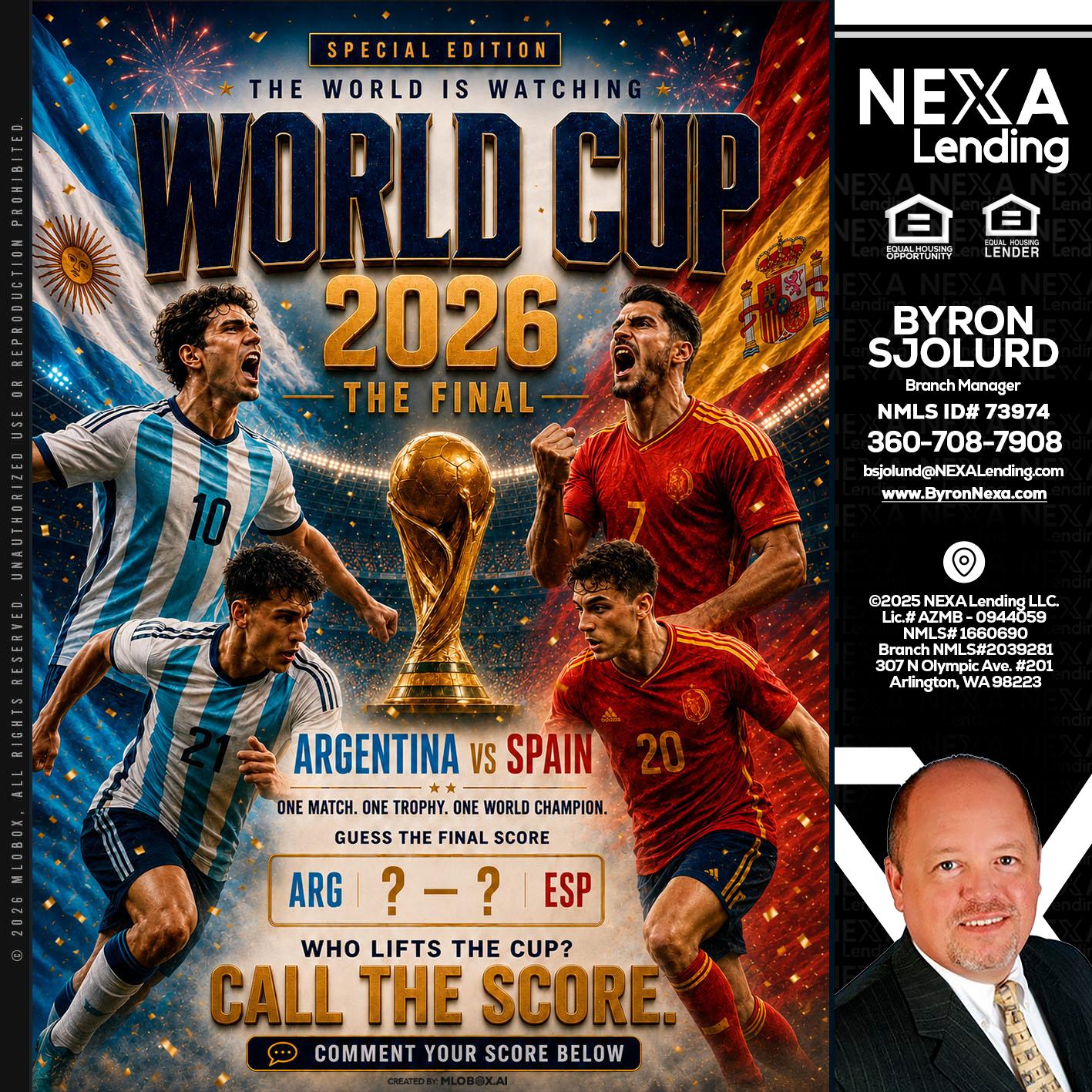 World Cup 2026 finals - Byron Sjolund -Branch Manager