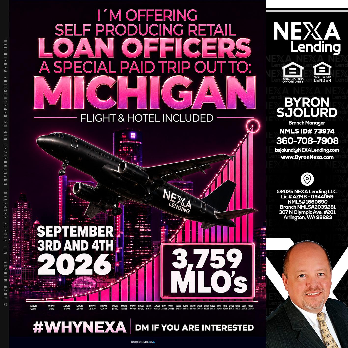 MICHIGAN TRIP - Byron Sjolund -Branch Manager