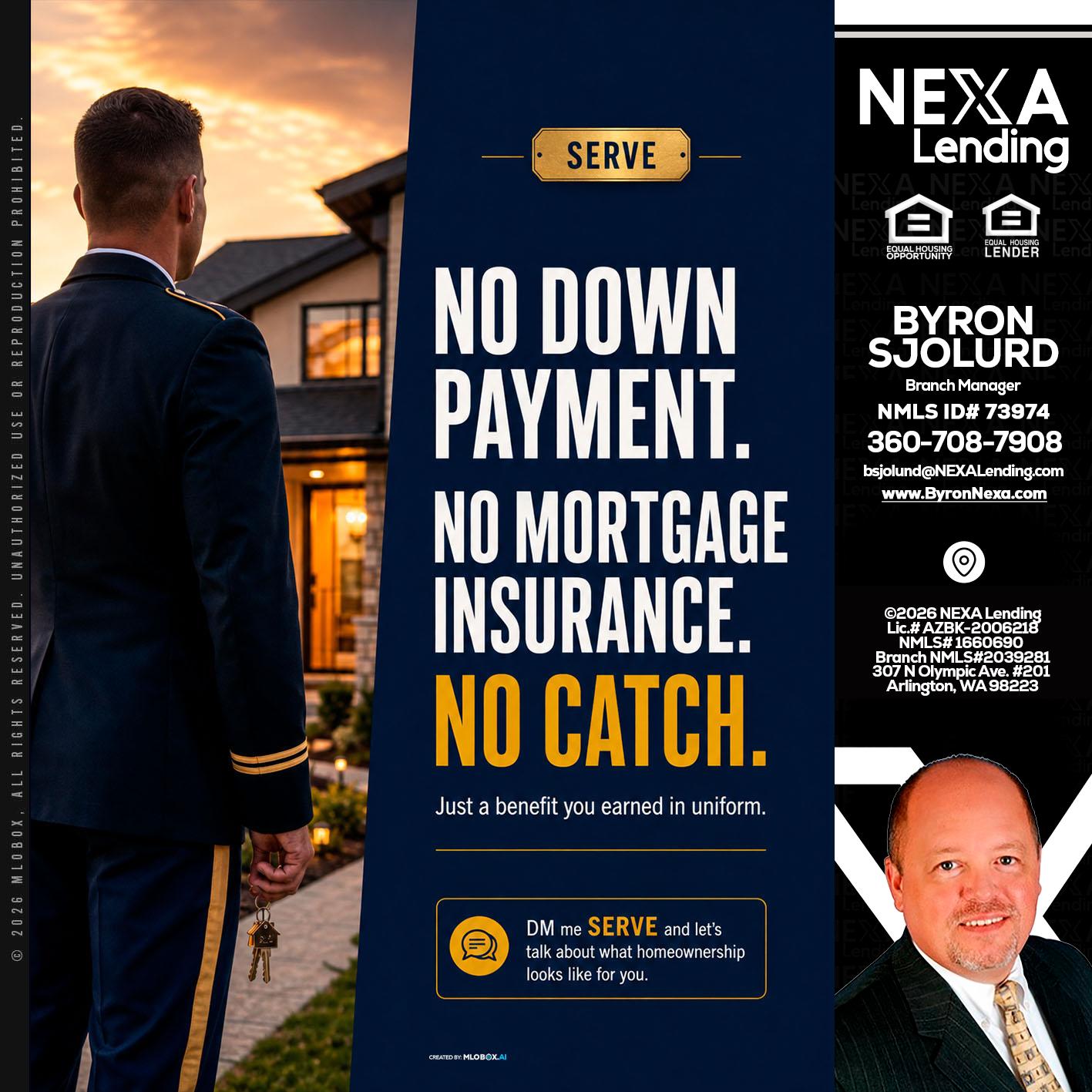 NO DOWN PAYMENT - Byron Sjolund -Branch Manager