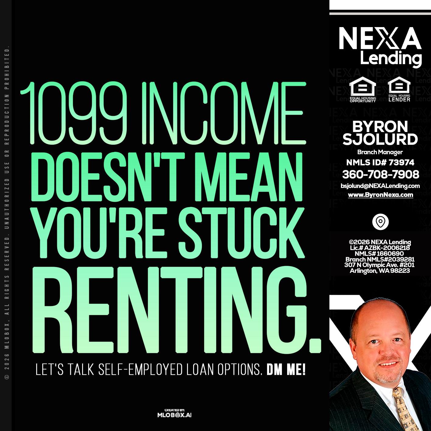 1099 income - Byron Sjolund -Branch Manager