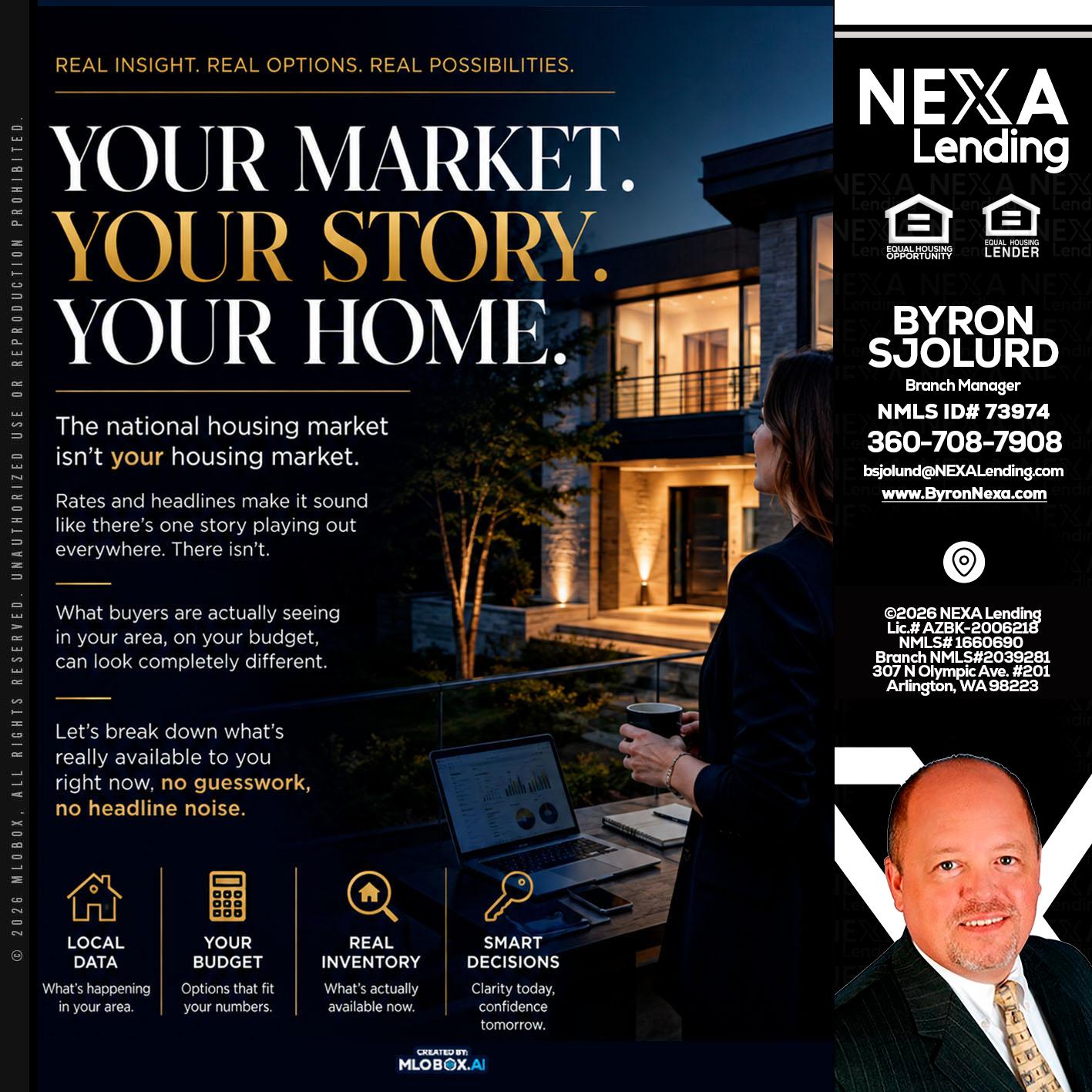 your market - Byron Sjolund -Branch Manager
