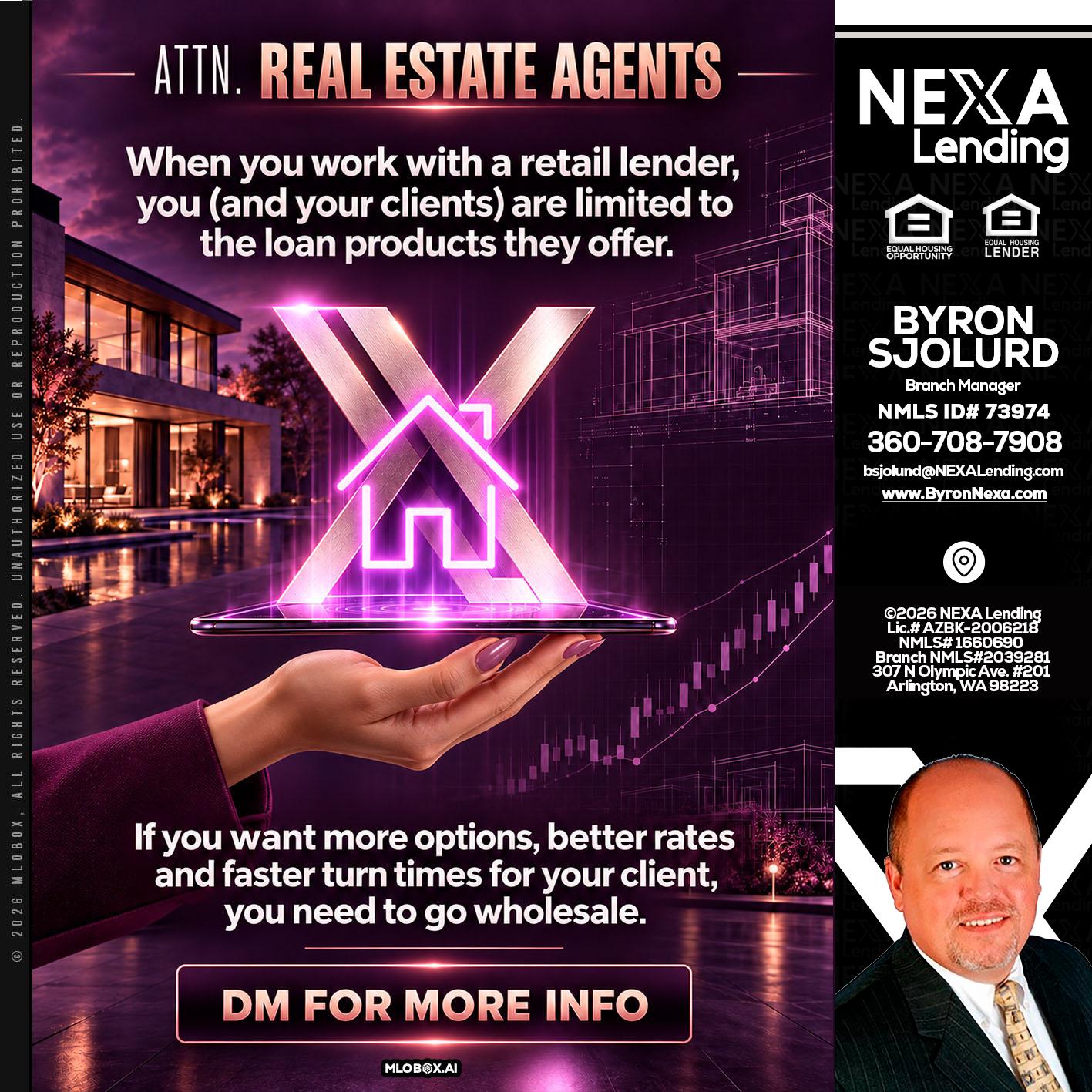 REAL ESTATE AGENTS - Byron Sjolund -Branch Manager