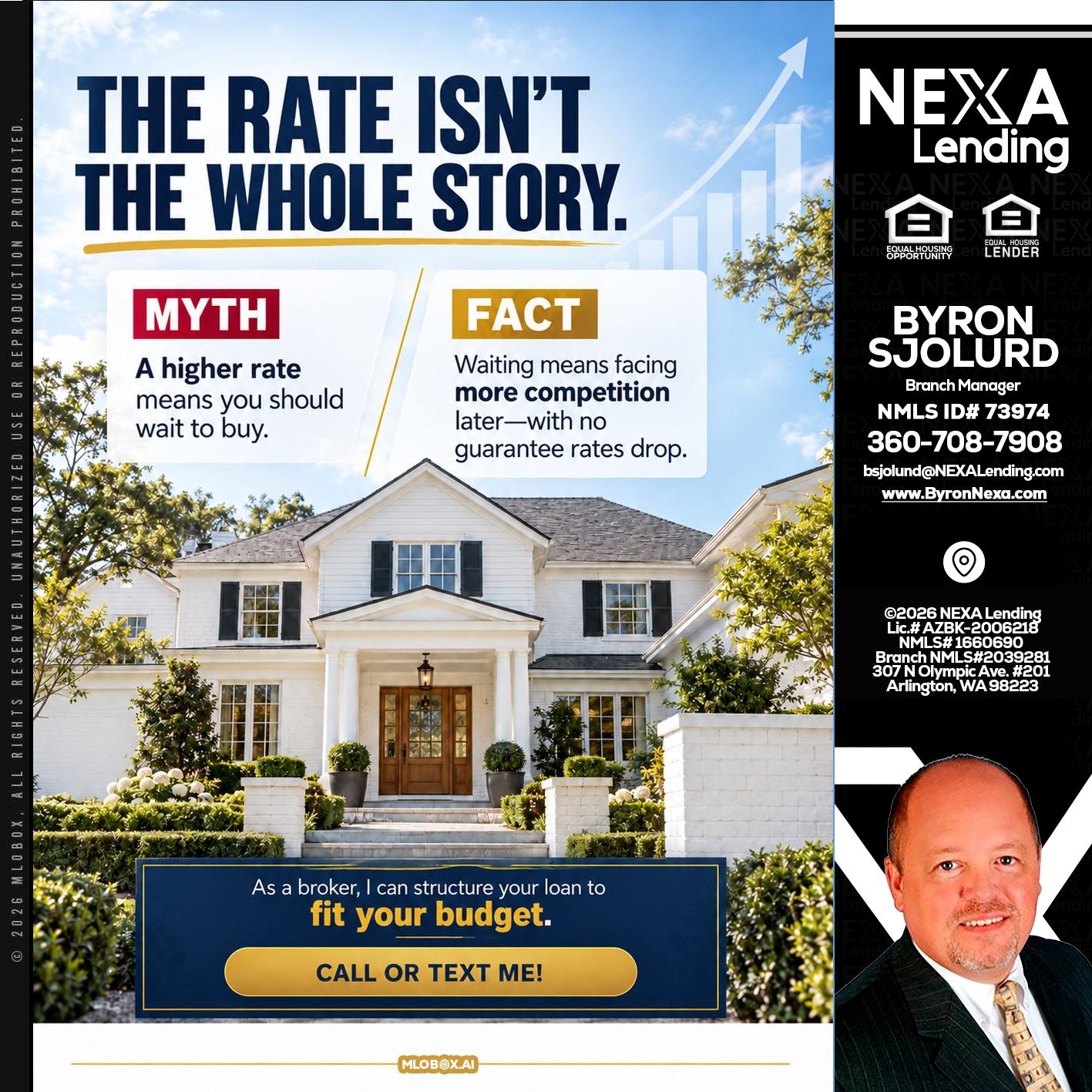 THE RATE ISNT - Byron Sjolund -Branch Manager